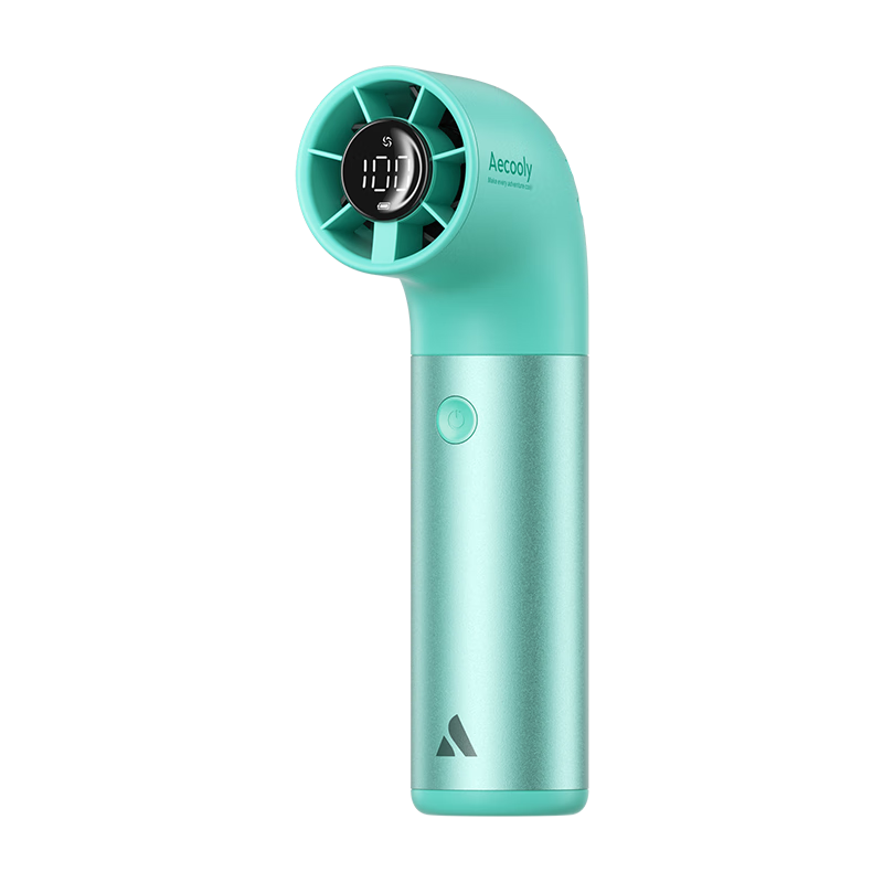 Aecooly Back-to-School Gift Turbo Airflow Mini Water Pipe Handheld Portable Small High-Speed USB Fan Long Battery Life for Office Dormitory