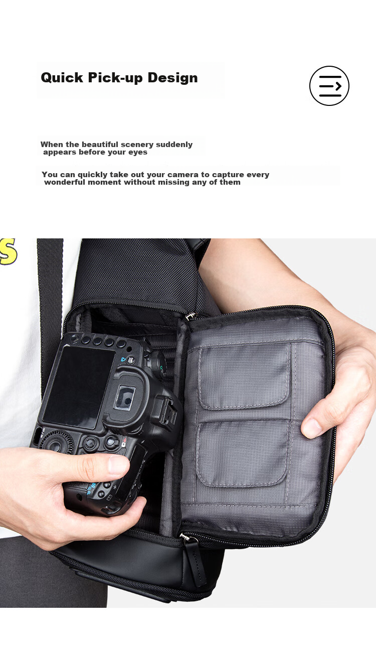 Pulewei Camera Backpack, Multifunctional Professional DSLR Photography Bag, Outdoor Hiking Large Capacity Portable Multifunctional Lens Backpack 12