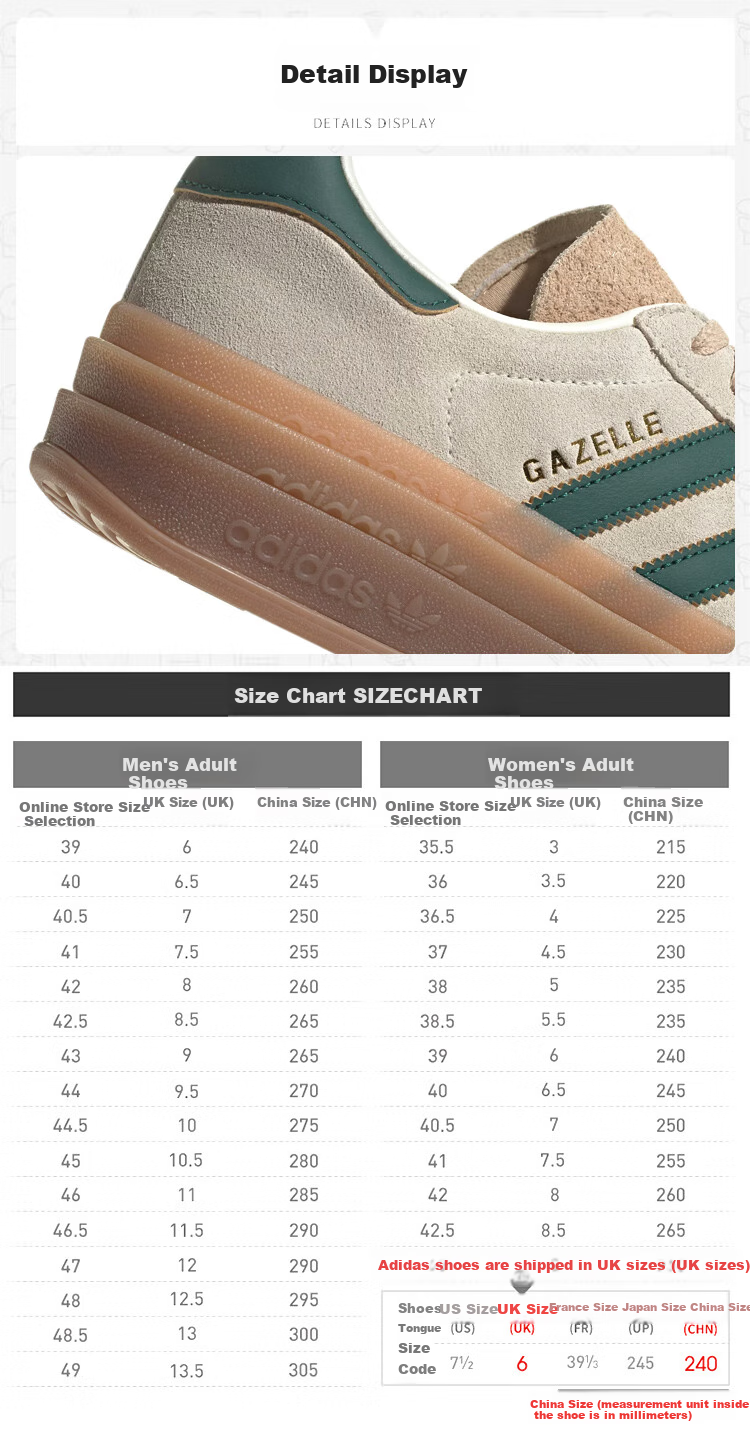 Adidas Women's Trefoil GAZELLE BOLD Casual Shoes ID7056 Size 38.5 US5.5 3