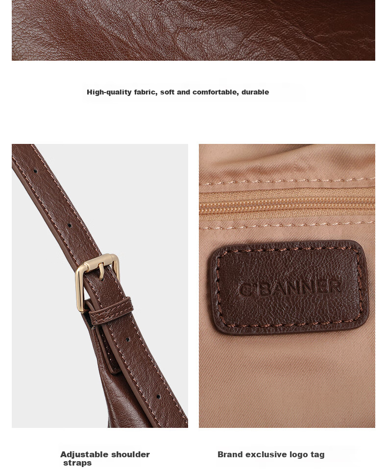 C.BANNER Leather Tote Bag for Women Large Capacity Shoulder Crossbody Bag Luxury Birthday New Year Gift for Girlfriend 4