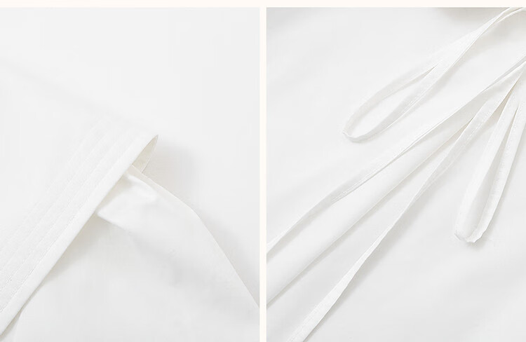 Dme [Will Breathe Cotton] Spring And Autumn Japanese Artistic Turndown Collar Tie-Up Shirt with Puff Sleeves, Concealing Body, Women's Blouse Top 21