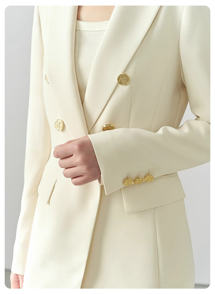 Bodexiaojie Women's High-End Suit Set for Commuting, Interviews, Professional Wear, Wrinkle-Resistant Business Blazer for Petite Figures 3