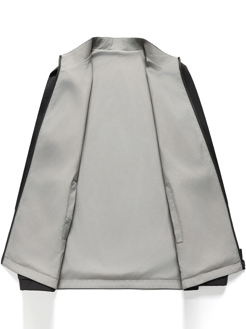 FIRS Double-Sided Wrinkle-Resistant Jacket for Men, Spring And Autumn New Style Business Casual Stand-Collar Short Dad Workwear Coat 11