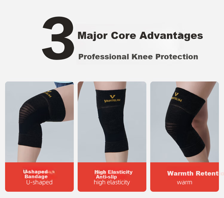 KOWA Japanese Imported Knee Pads, Joint Warmth, Sports Fitness Knee Protectors, Warm Knee Pads, Black, 2-Pack, Size L 8
