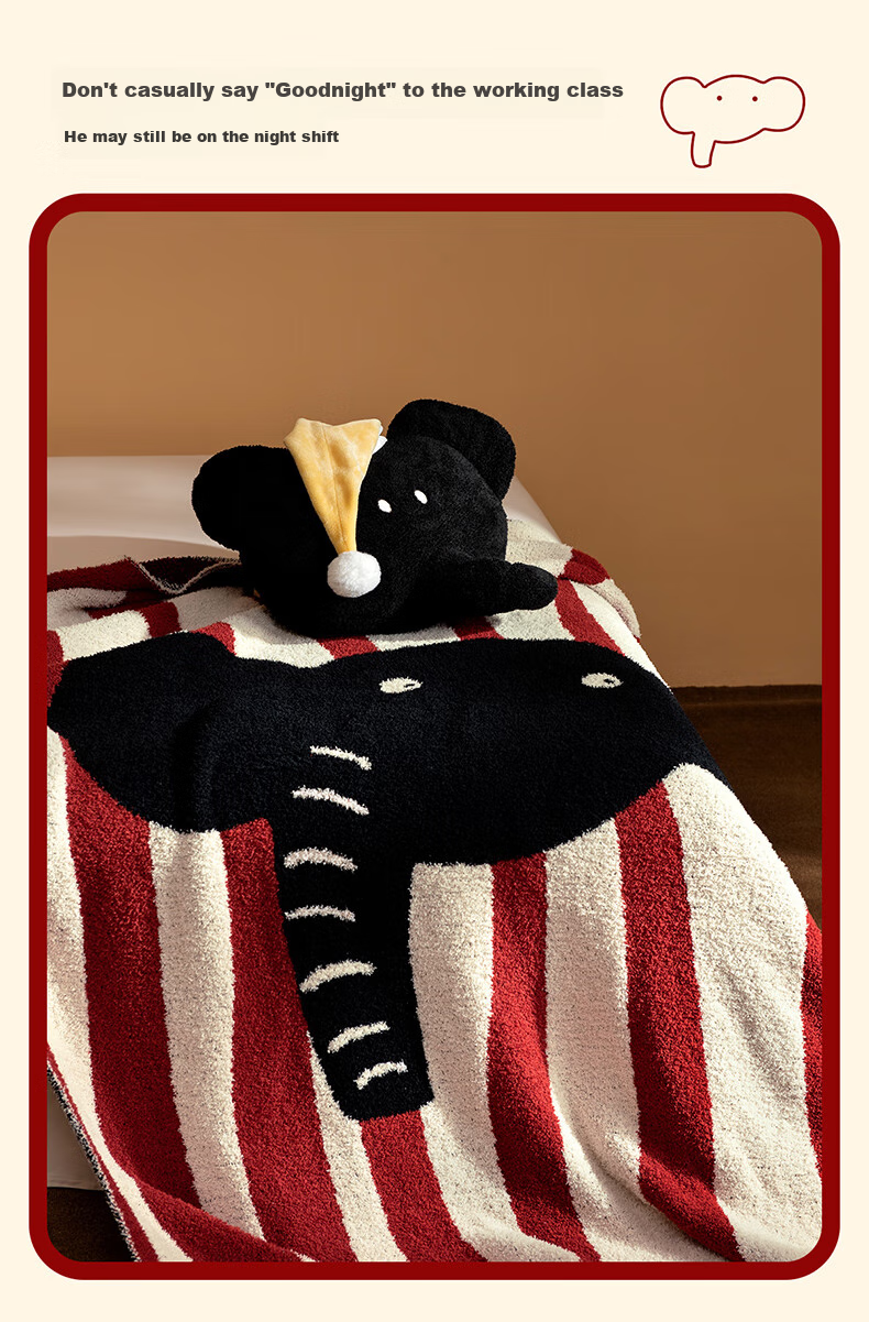 MIDO HOUSE Blanket, Small Throw for Office Nap, Sofa Blanket, Shawl, Air Conditioning Blanket, Coverlet, 120*150cm 4