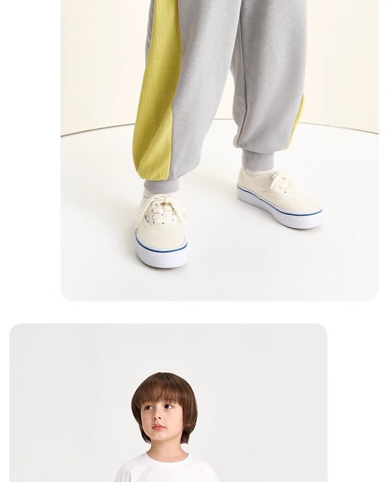 Niduoxiong Spring New Children's Sweatpants Boys and Girls Spliced Mesh Jogger Pants Breathable Baby Long Pants 23