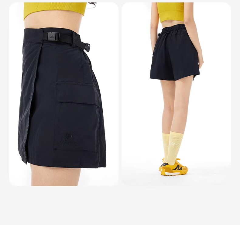 CAMEL Outdoor Quick-Dry Sports Skort for Women, Summer Elastic Ice-Cool Breathable Quick-Dry Skort 18
