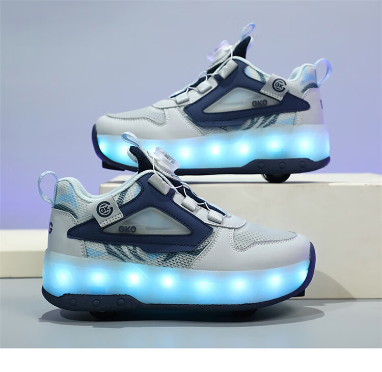 BKG Children's Running Shoes, Summer New Product, Single Mesh, for Boys And Girls Students, Breathable Sports Shoes, ZYQ24311-B16, White And Purple, Size 36 34