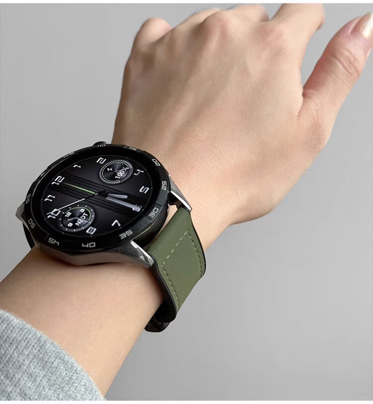 XUANDAI Compatible with Huawei Watch GT5 Strap, GT4/GT6 Leather, GT3/GT2 Folding Clasp Magnetic Watch4pro/GT5pro Wristband, Ultimate Accessory Watch5 Strap 5