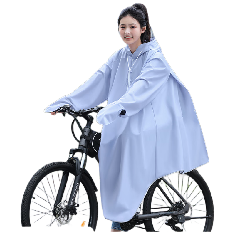 Beimei Bicycle Raincoat, One-Piece Full-Body Storm Protection, Cycling Wear for Delivery Riders, Bicycle Riding Suit, Specialized Rain Poncho for Middle School Students to Use When Going to School