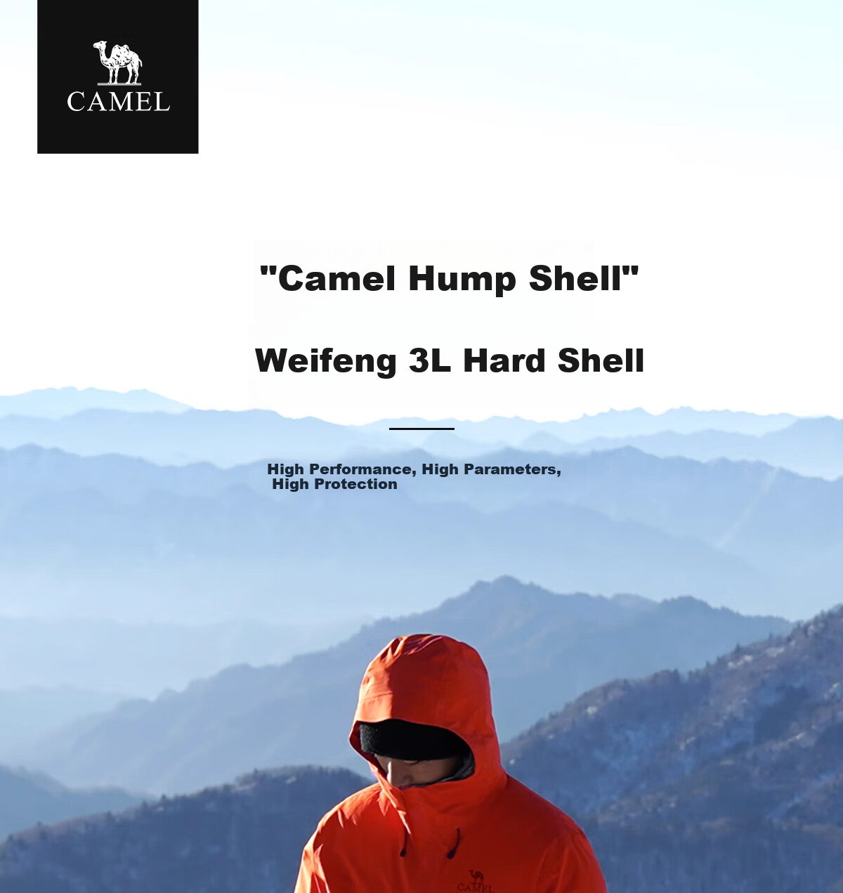 CAMEL Outdoor Hardshell Jacket for Men And Women, 3L Waterproof Rainproof Mountaineering Coat, Professional Storm Protection, Model 1864, Size L 4