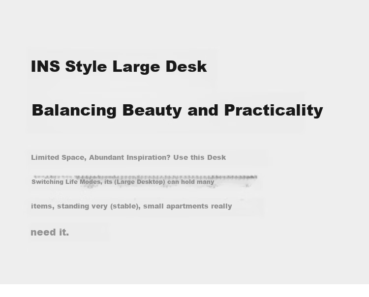 Yicainianhua Foldable Computer Desk, Office Desk without Installation, Long Writing Table, Student Desk 1215 2