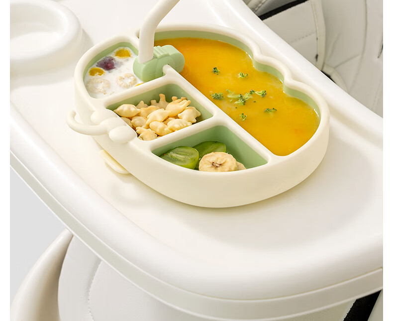 Beitais Baby Suction Plate Self-Feeding Silicone Divided Toddler Dining Plate Cuiyun Milan Lunch Box 15