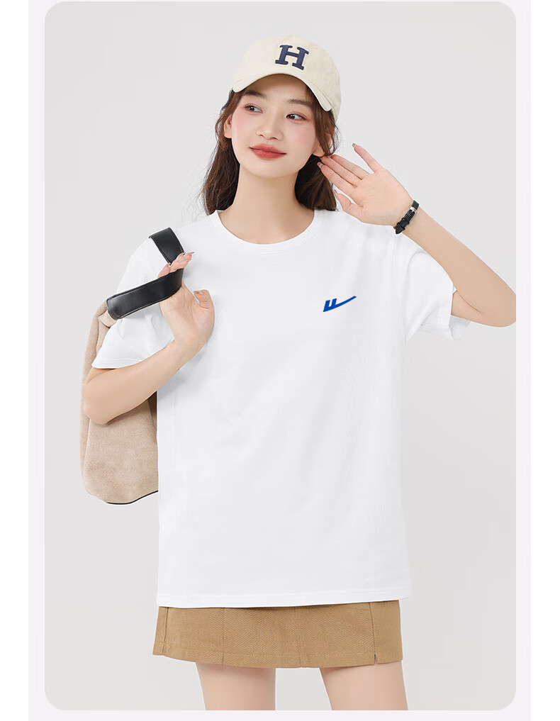 Warrior Pure Cotton Loose Short-Sleeve T-Shirt for Women, Summer 2026 Casual Unisex Trendy Fashion Simple Versatile Top 1