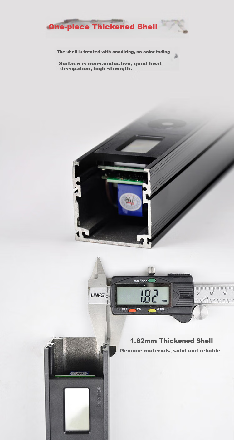 TOWE Intelligent Digital Display PDU Cabinet Socket Power Distribution Unit, Digital Display Alarm Socket, Can Display Current Voltage Power, Plug-In Board Power Strip EN10/G814D 7