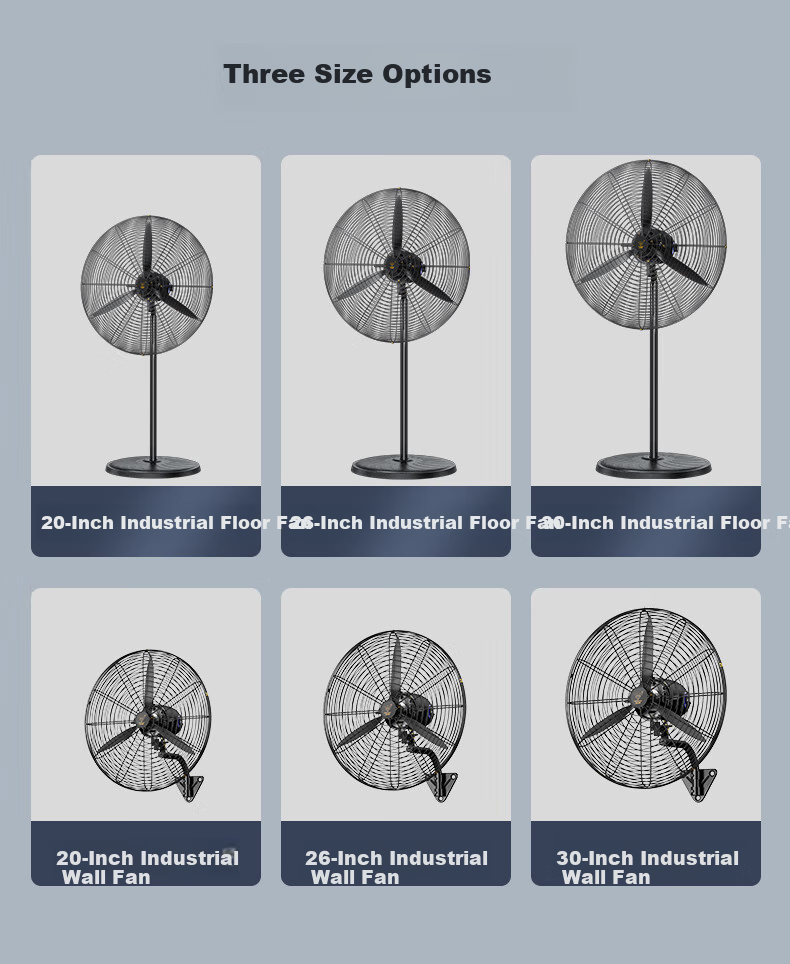 Zuanshipai Industrial Fan, High-Power Electric Fan, Bull Horn Fan, Large Capacity Industrial Fan for Factory Workshop, Commercial Standing Floor Fan, Removes Formaldehyde, FS-50 6