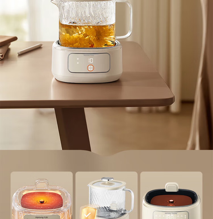 Joyoung Home Use 1L Small Capacity Health Pot, Multi-Purpose Electric Kettle for Hot And Cold Water, Metal Kettle without Glue, Constant Temperature Kettle, K10D-WY103 19