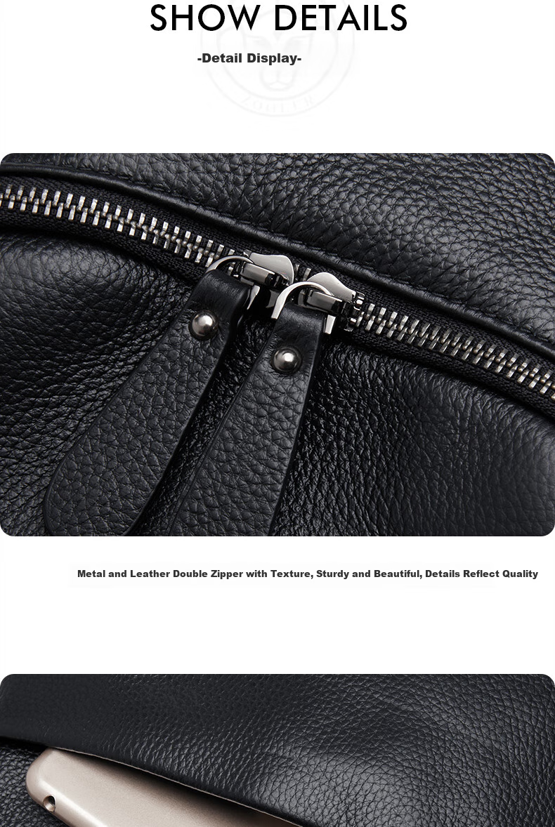 ZOOLER Top-Grain Leather Backpack for Women, Fashionable Retro Style Ladies' Bag, 2026 New Large Capacity Multifunctional Travel Bag 7