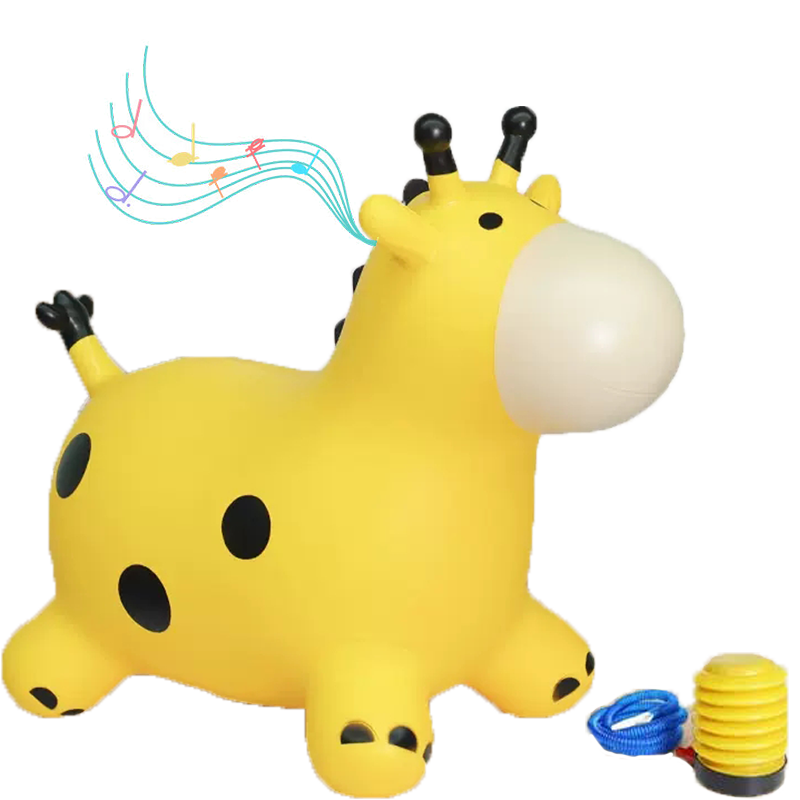 MAILE KID Inflatable Musical Bouncy Horse for 1-3 Year Old Babies, Children's Toy, Birthday And New Year Gift for Boys And Girls