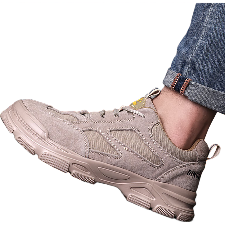 Dinggu Men's Labor Protection Shoes Four-Season Slip-Resistant Wear-Resistant Anti-Smash Anti-Puncture Steel Toe Worksite JD11821Z38