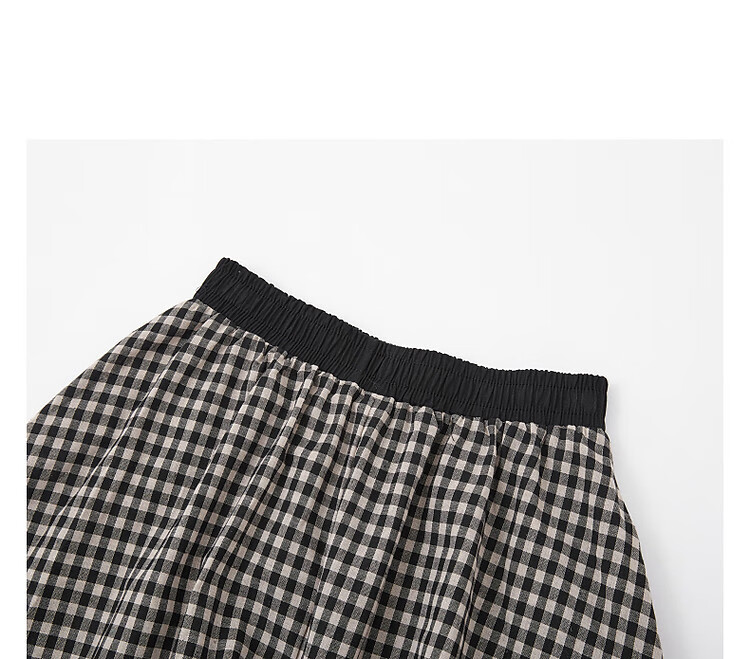 Dme [Niche Design] Autumn Retro Casual Striped Lantern Skirt Comfortable Slimming Mid-Length A-Line Skirt for Wome 13
