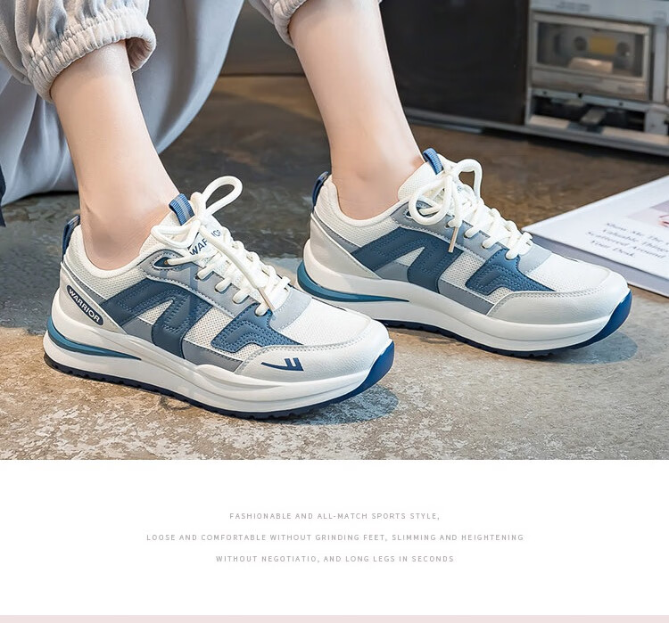 Warrior Official Women's Sports Shoes 2026 Spring New Trendy Shoes for Women Pink Beige Size 38 24