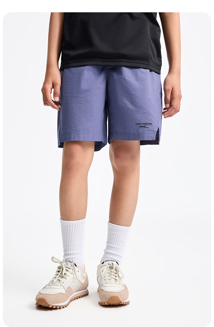 Annil Boys' Shorts, 2025 Summer New Style, Pure Cotton Pants, Casual Breathable Mid-Length Shorts, Jacquard Five-Point Shorts 10