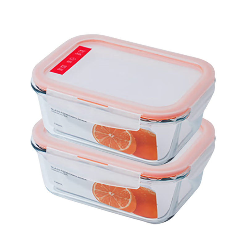 LOCK&LOCK Glass Food Container, Microwave-Safe Fruit Storage Box, Lunch Box, LLG429O_740ml