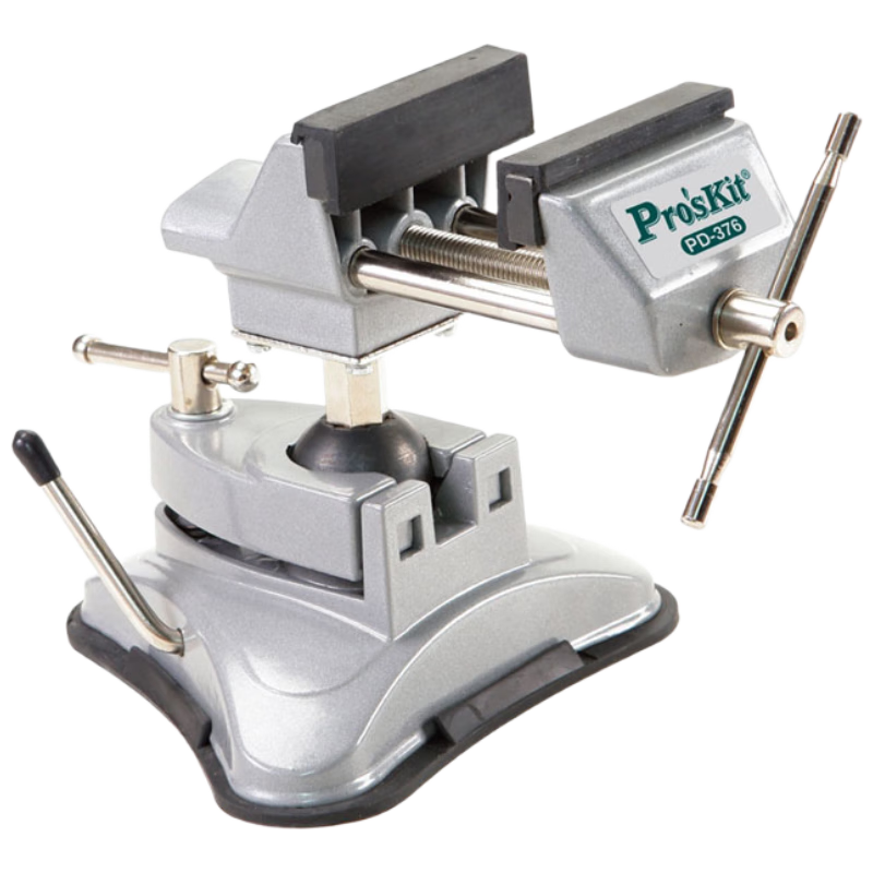 Pro'sKit Bench Vise, Industrial Grade, Small Household Multi-Functional Workbench, Mini Bench Vise, Table Vise, Flat Jaw Vise, PD-376