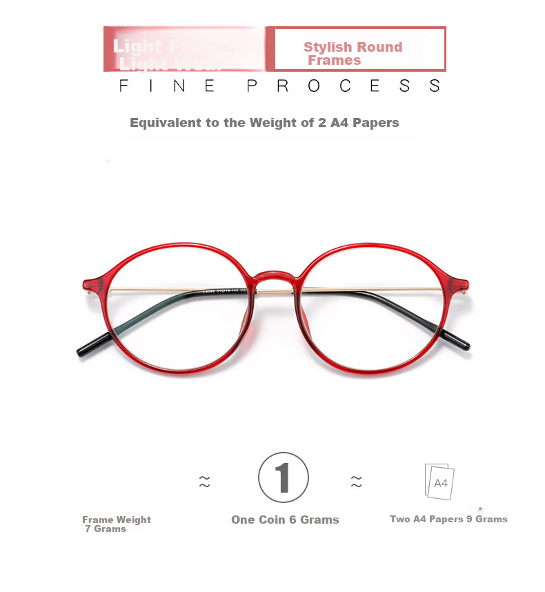 Nianqingtai Fashion Reading Glasses with Blue Light Protection, Ultra-Light Imported High-Definition Women's Reading Glasses 8048+350 Degrees 7