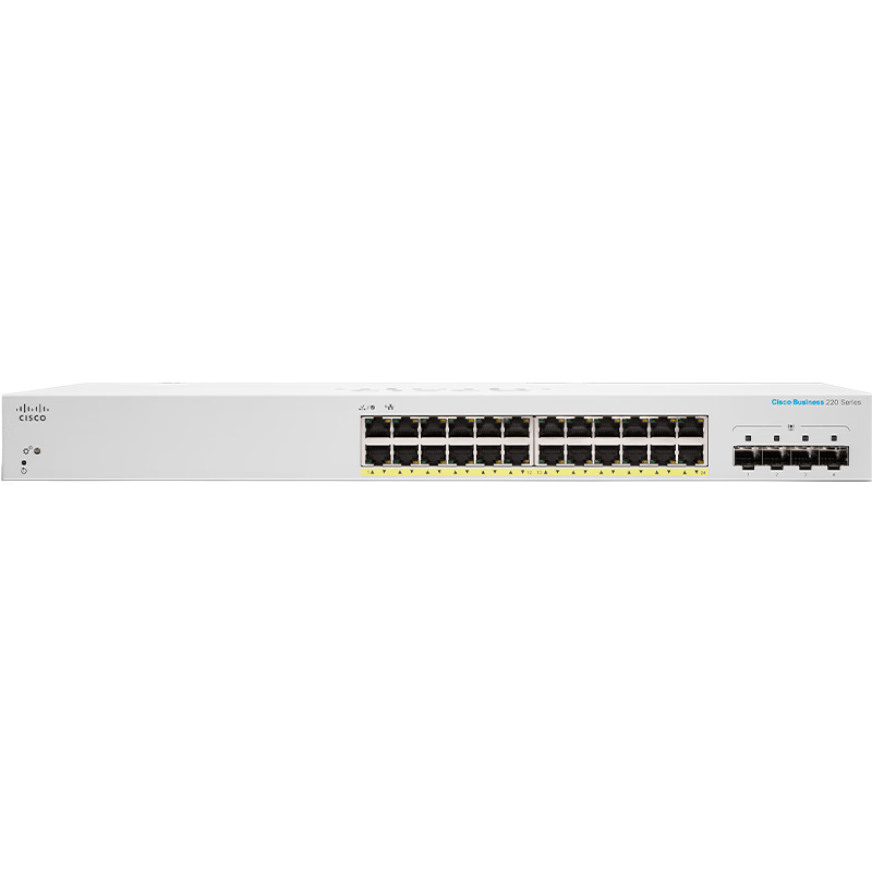 CISCO 24-Port Gigabit Switch, Managed Enterprise-Level Switch, Network Cable Splitter, CBS220-24P