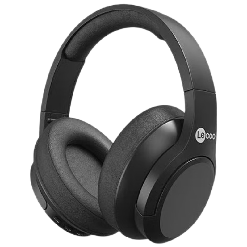 Lenovo Lai Ku Wireless Headset ES209, Over-Ear Headphones with Microphone, Lightweight Foldable Bluetooth Bass Gaming Sports Headset, E-Sports Gaming Music Computer Universal, Black