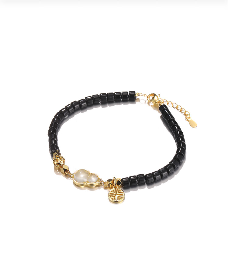 Clect Gufeng Hulusi Bracelet for Women, Luxury Niche Hand Jewelry, National Trend Fashion Accessory, Unique Birthday Gift for Girlfriend 2