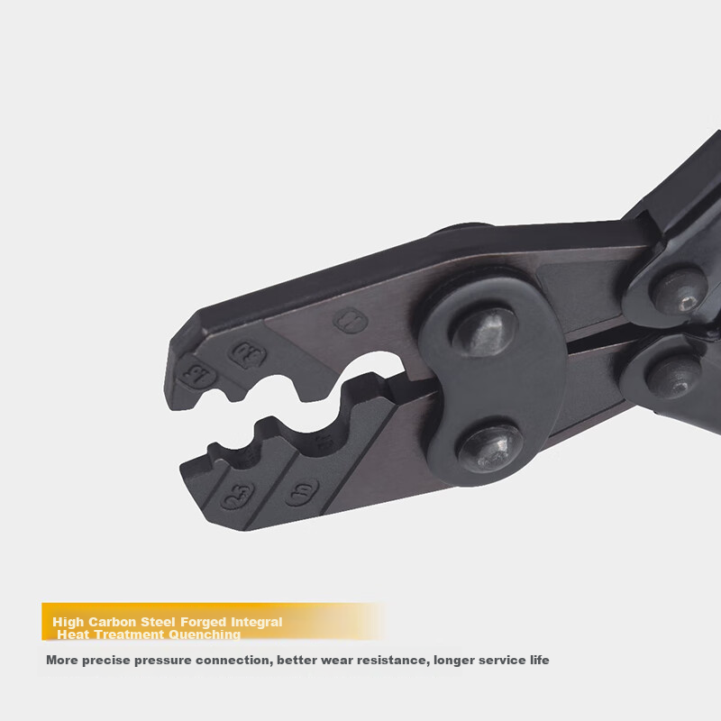KELTONN Bare Terminal Ratchet Crimping Pliers, Terminal Crimper, Cold Press Terminal Crimping Tool, 1.5-16mm², KT12516