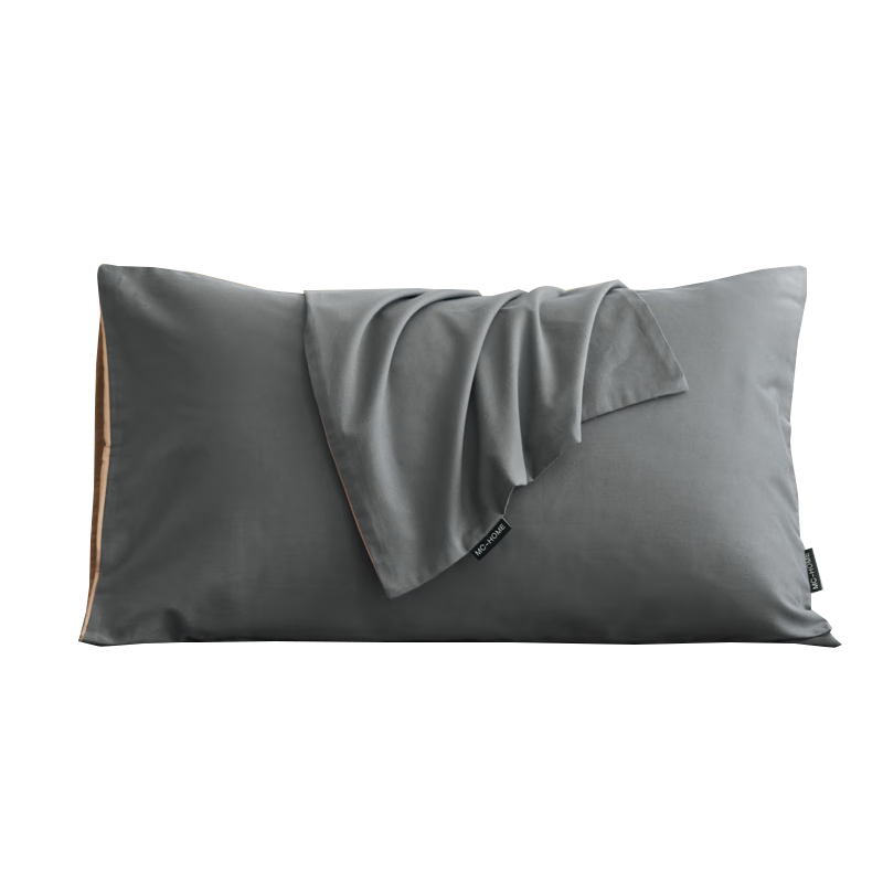 MUJI Pillowcase Pair A-Class Pure Cotton Home Use Single Pillowcase Pillow Core Cover Treasure Gray 48*74cm