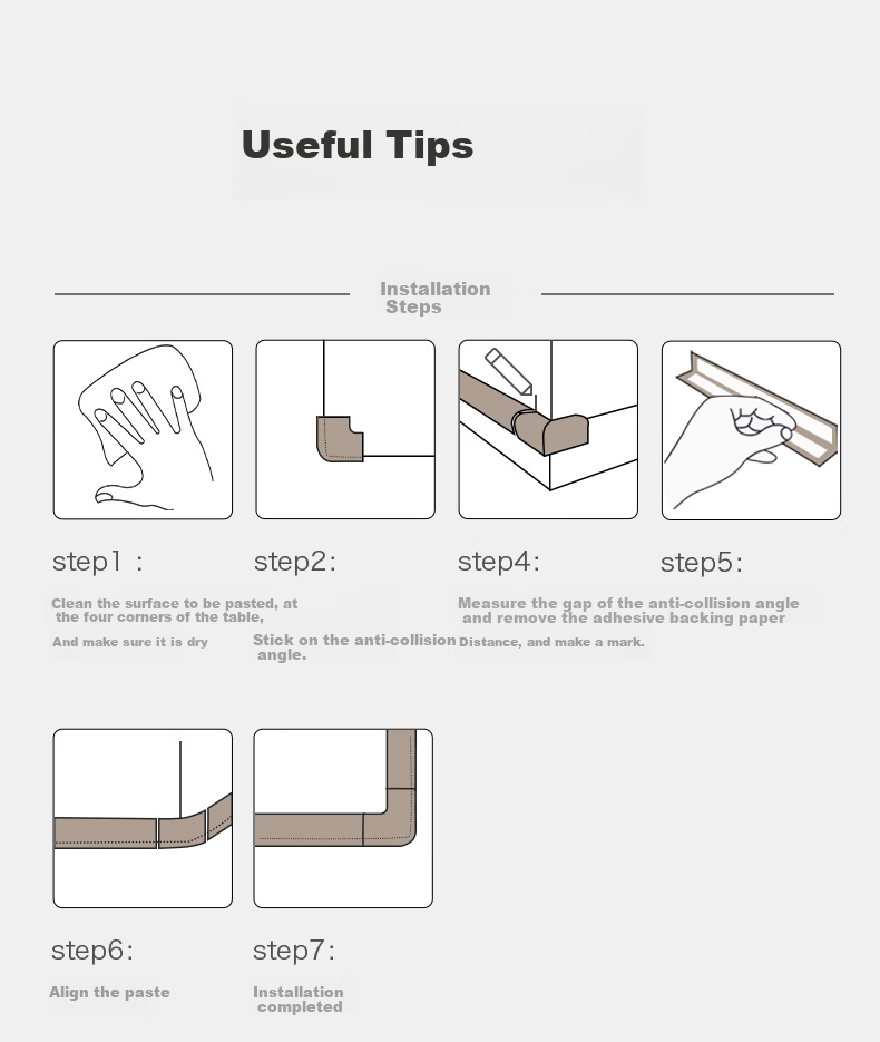 BEIDELI Anti-Collision Strip, Baby Table And Cabinet Corner Protection Bumper, No Glue Required, Widened And Thickened L-Shaped Wood Color, 4 Meters 9