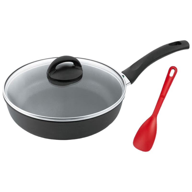 BALLARINI Imported Non-Stick Frying Pan, Multi-Purpose Pan for Frying And Stir-Frying, Flat Bottom Pan for Home Use, Wear-Resistant, 28cm, Naples Series