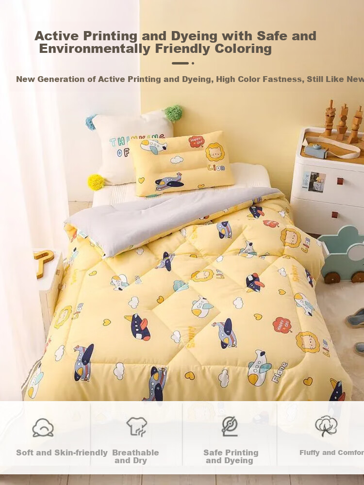 9I9 Baby Quilt, Spring And Autumn Comforter, Infant Blanket, Kindergarten Bedding, All-Season Washable, Class A, A102 Airplane 3