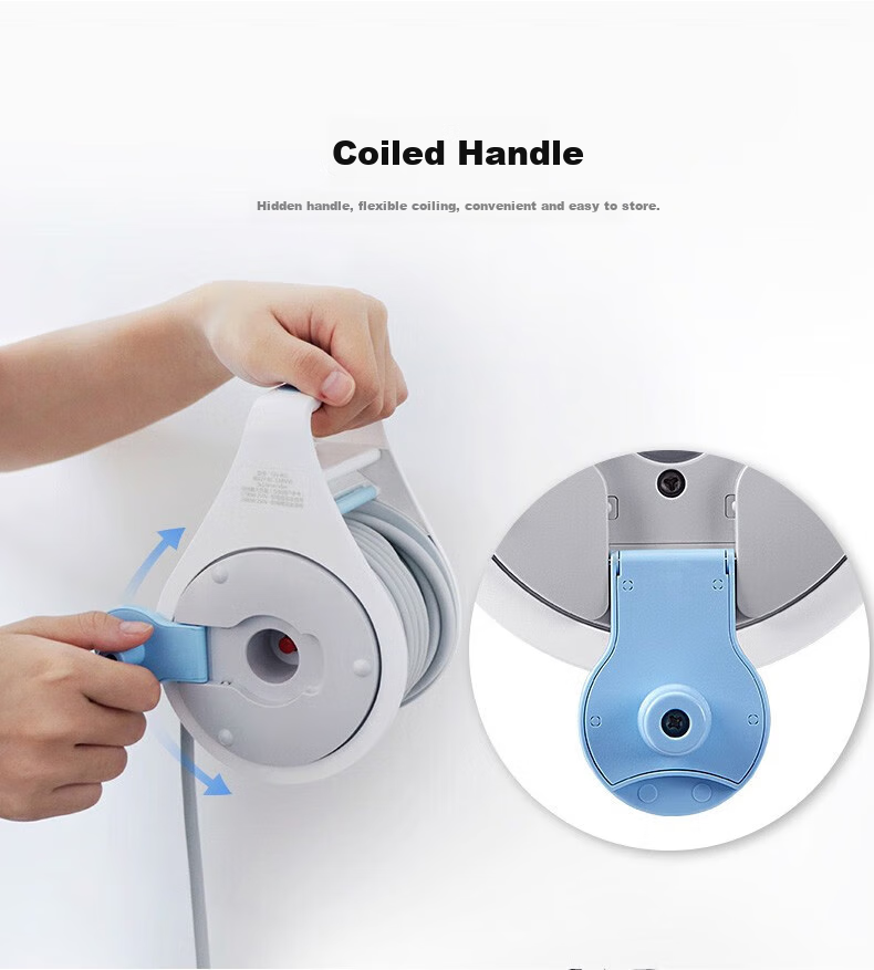 BULL Four-Slot Five-Hole Reel GN-8030 with Overheat Protection, Multifunctional Power Extension Cord, Junction Board, Empty Reel Cable, Mobile Winding Reel, Wireless without Wire 11