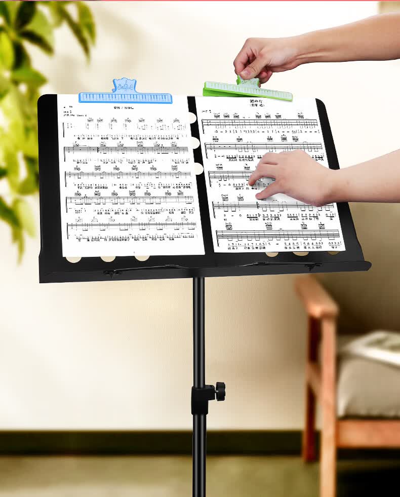 Maner Musical Instrument Piano Music Score Clip Music Clip Guitar Guzheng Score Clip Instrument Accessories Color Random 6