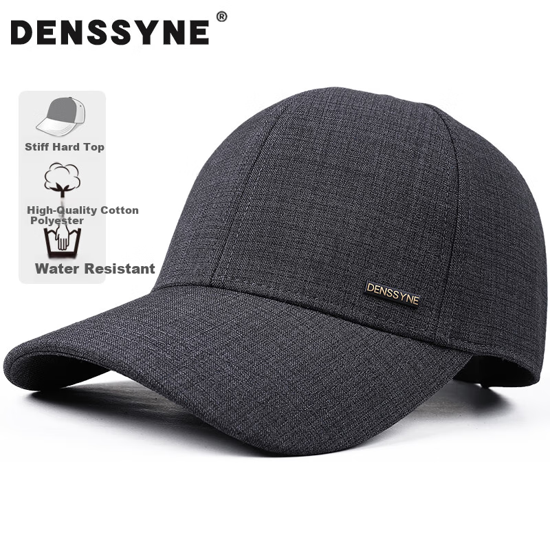 Denssyne Non-Fading Hat, High-End Brand for Men, Hard Brim Baseball Cap, 2026 New Style, All-Season Use, Spring And Autumn Visor Hat