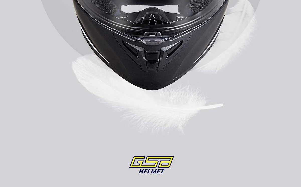 GSB Motorcycle Helmet Full Face Unisex Touring Four Seasons G-361GT Flash Black XL 6