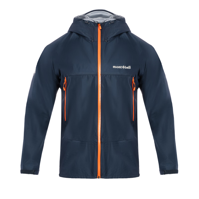 Mont·bell 2025 New Rain Dancer Outdoor Hooded Windproof Waterproof Hardshell Jacket for Men 1128729