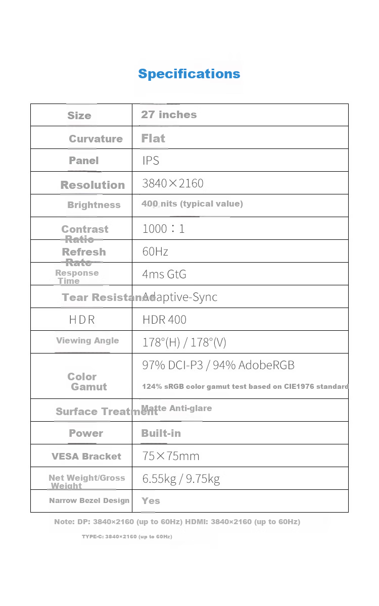 MSI 27-Inch 4K HDR400 Type-C 98W 10Bit 97% DCI-P3, TÜV Rheinland Certified, Rotatable And Height-Adjustable, Professional Design White Monitor MD272UPHW 9