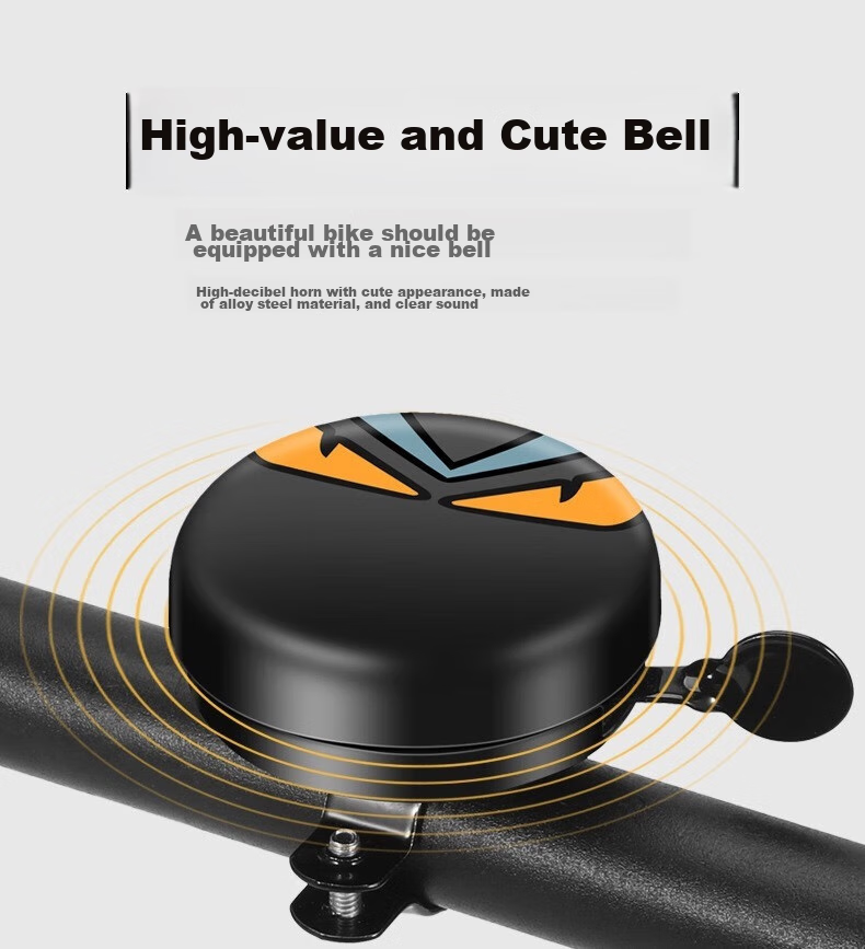 BIKEBROS Bicycle Bell Loud Mountain Bike Horn Bike Bell Children's Folding Bike Accessories Equipment Handlebar Bell 2