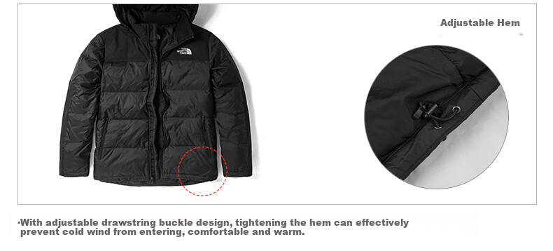 The North Face Men's Outdoor Windproof Warm Goose Down Jacket 4U82 FN4 8