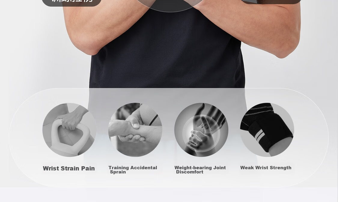 Keep Wrist Support Fitness Training Anti-Sprain Tendonitis Strength Training Bench Press Deadlift Bandage Basketball Compression Brace 2