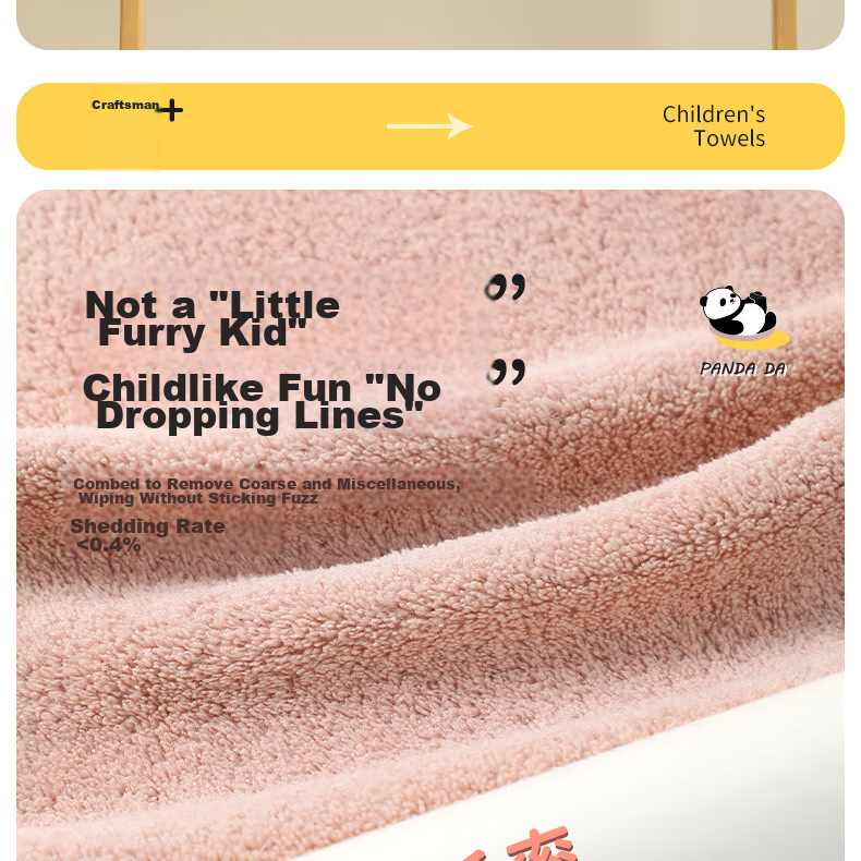Grace Towels, Face Washing Class A Children's Towels, 4-Pack, Soft Absorbent Cartoon Children's Face Towels for Sports And Daily Use 16