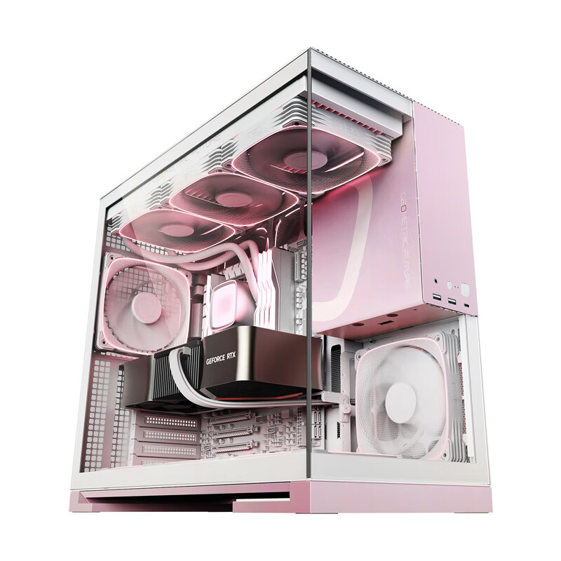 Корпус GeometricFuture Model5 Wukong Pink Limited Edition для компьютера, Розовый