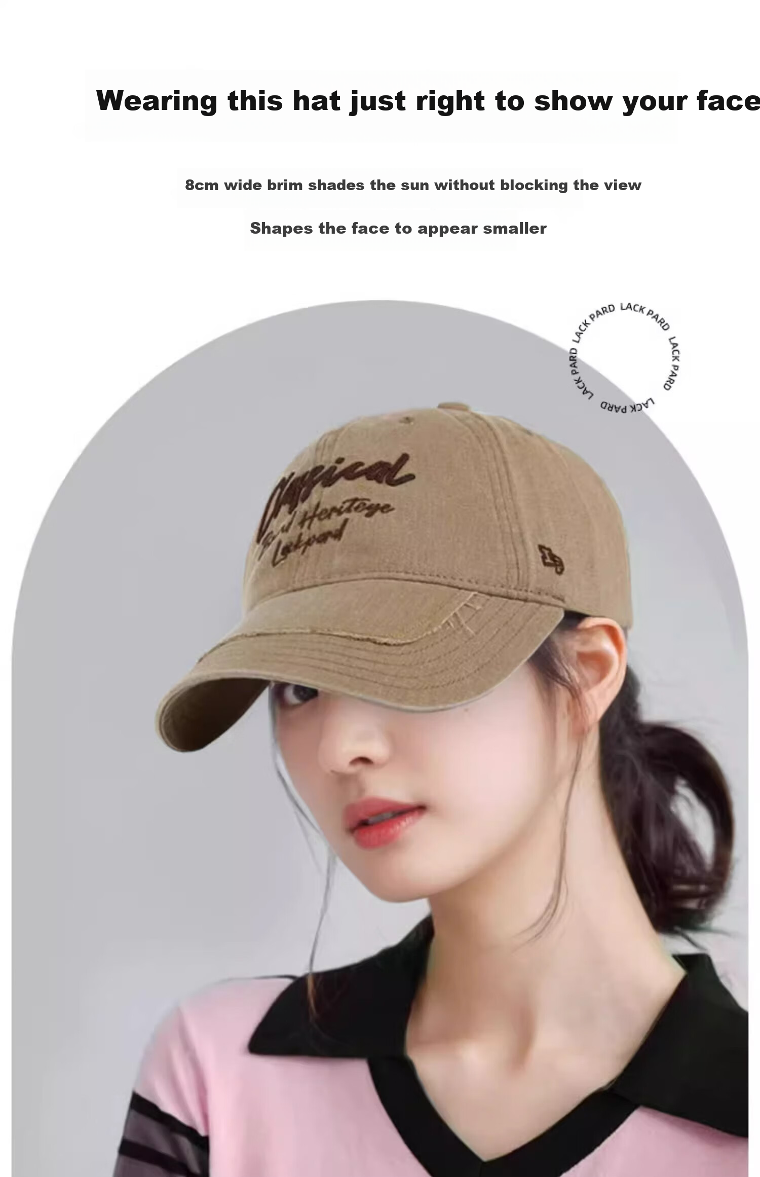 LACKPARD Versatile Baseball Cap for Men And Women, Spring And Summer Soft Top Fashion Face-Slimming Sun Visor Hat, Dark Gray, Adjustable 7